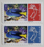 VARIETE CAGOU PERSONNALISE LOGO POISSON CHIRURGIEN 2020 GS EXTRAIT D'UNE FEUILLE DE 20 EX TB - Unused Stamps