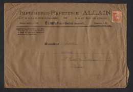 PREO FRANCE PEACE NR. 74 ONLY LARGE ELBEUF TARIFF 5TH RRR ENVELOPE. LOT 261 - Andere & Zonder Classificatie