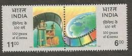 India 1995 Centenary Of Cinema Se-tenant Mint MNH Good Condition (PST - 35) - Nuevos