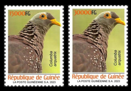 GUINEA 2023 SET 2V - BIRDS OISEAUX - DOVES DOVE PIGEON PIGEONS - MNH - Pigeons & Columbiformes