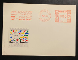 Schweiz 1994 Freistempel Basler Taube Auf Postkarte - Affrancature Meccaniche