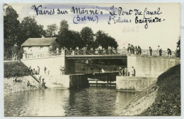 77 - Vaires Sur Marne, Le Pont Du Canal, L'écluse, Baignade (lt7) - Vaires Sur Marne