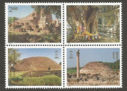 India 1997 Cultural Buddhist's Sites Se-tenant Mint MNH Good Condition (PST - 40) - Ungebraucht