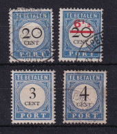 D 750 / PAYS BAS TAXE N° 23/25/42/43 NEUF*/OBL  COTE 18€ - Postage Due