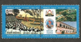 India 1997 ScIndia School Se-tenant Mint MNH Good Condition (PST - 44) - Unused Stamps