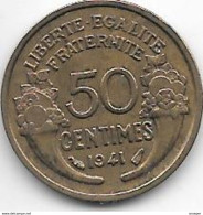 France 50 Centimes  1941  Km  894.1   Unc - 50 Centimes