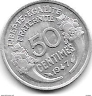 *france 50  Centimes 1947  Km 894.1a  Xf+ !!! - 50 Centimes