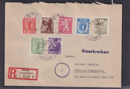  SBZ, Berlin Und Brandenburg., Mi.-Nr. 1-7B, Auf R-Ortsbrief, FA. Dr. JaschBPP. - Berlino & Brandenburgo