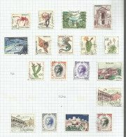 Monaco N°537A à 541A, 543 à 545A, 548A à 550A Cote 11.80€ - Used Stamps
