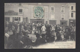 Loué  -  Coin De La Place Germain Pilare Et Passage De  Troupes Du 124 E - Loue