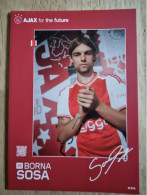 Card Borna Sosa - Ajax Amsterdam - 2023-2024 - Football - Soccer - Voetbal - Fussball - VfB Stuttgart Dinamo Zagreb - Calcio