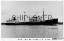 Pétrolier Français PORT BLANC - Carte Photo éditions Marius Bar - Bateau/ship/schiff - Petroliere