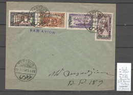 Alaouites - Poste Aérienne - Yvert 5 à 8 - Tartous Pour Damas - 1926 - Brieven En Documenten