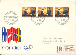Finland Registered FDC 11-6-1966 With Cachet Sent Tampere - FDC
