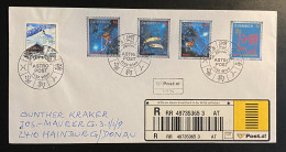 Österreich 2005 Freimarken Tierkreiszeichen Mi. 2568 - 2571, 2454 Auf R-Brief, FDC Sonderstempel WIEN - Briefe U. Dokumente