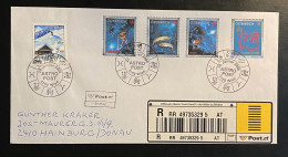 Österreich 2005 Freimarken Tierkreiszeichen Mi. 2568 - 2571, 2454 Auf R-Brief, FDC Sonderstempel WIEN - Briefe U. Dokumente