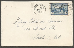 1948 Cover 7c Peace Airmail #C9 Machine White Horse YT Yukon - Postal History