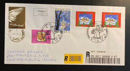 Österreich 2005 Weihnachten Mi. 2561, 2563 (2x), 2421 Auf R-Brief, FDC Sonderstempel CHRISTKINDL - Cartas & Documentos