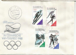ALEMANIA DDR HALLE 1988 JUEGOS OLIMPICOS DE INVIERNO WINTER GAMES CALGARY - Hiver 1988: Calgary