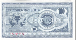 MACÉDOINE - 100 Denari 1992 UNC - Nordmazedonien