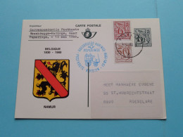 Postkoets ROESBRUGGE-HARINGE Koerier >> POPERINGE ( Carte Namur ) Anno 1988 ( Zie SCANS ) Blanco Rug ! - Autres & Non Classés