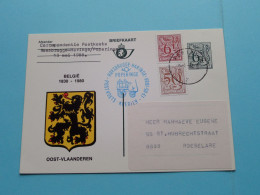 Postkoets ROESBRUGGE-HARINGE Koerier >> POPERINGE ( Carte OOST-VLAANDEREN ) Anno 1988 ( Zie SCANS ) Blanco Rug ! - Sonstige & Ohne Zuordnung