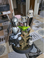 Figurine Star Wars Mandalorian & Bébé Yoda - Disney