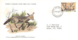 BOTSWANA - FDC WWF 1977 - FOX  /4392 - Botswana (1966-...)