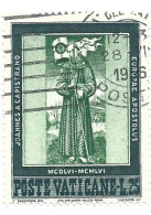 Vaticano 1956; San Giovanni Da Capestrano, Anniversario Della Morte. Lire 25 Verde, Usato. - Gebraucht