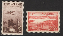 Année 1949/57-PA-N°13-14 Neufs**MNH : Duc D'Orléans Et Djemaa Djedid - Barrage Béni-Bahdel - Posta Aerea