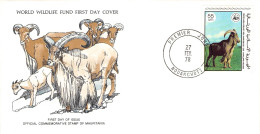 MAURITANIA - FDC WWF 1978 - 3 FDC  /4394 - Mauritania (1960-...)