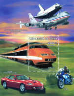 Tchad 1998, Trains, Moto, Ferrari, Plane, BF - Motorbikes