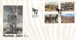 NAMIBIA - FDC WWF 1991 - MOUNTAIN ZEBRA  /4396 - Namibia (1990- ...)