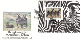 NAMIBIA - FDC WWF 1991 - MOUNTAIN ZEBRA  /4397 - Namibië (1990- ...)