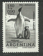 Argentine  Poste Aérienne   N° 82   Manchots         Neuf   * *    B/TB Voir Scans  Soldes ! ! ! - Fauna Antártica