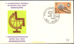 376105 MNH BELGICA 1973 1 CAMPEONATO DEL MUNDO DE BALONCESTO PARA MINUSVALIDOS - Autres & Non Classés