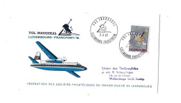 Vol Inaugural Luxembourg-Frankfurt/Main.Luxair.1962. - Covers & Documents