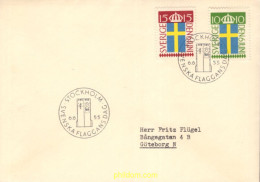 721562 MNH SUECIA 1955 FIESTA NACIONAL Y CINCUENTENARIO DE LA BANDERA NACIONAL - Neufs