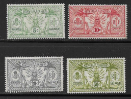 Nlle Hébrides 1911-12 Y&T 27-9,33; *; Vc 12.50 EUR (SN 2094) - Unused Stamps