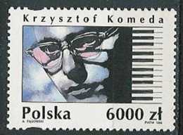 Poland Stamps MNH ZC.3356: Jazz Musicians (I) - Krzysztof Komeda - Ungebraucht