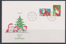 Finlande FDC 1987 996-97 Noël Père Noël Lutins Femme Du Père Noël - FDC