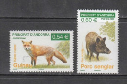 2008 Andorra (French) Wildlife Fauna Fox Boar Complete Set Of 2 @ BELOW FACE VALUE - Nuovi