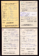 DDFF 544 -- ANDRIMONT - 4 X Carte De Caisse D'Epargne Postale/Postspaarkaskaart 1963/1971 - Griffes Linéaires
