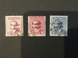 Timbres Irak - 1954/57/58 - Faïsal II - Iraq