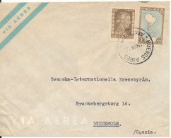 Argentina Air Mail Cover Sent To Sweden Buenos Aires 11-2-1954 - Airmail