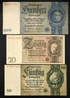 Germany Germania 20 Mark 1929 +  50  Mark  1933 + 100  Mark 1935   LOTTO 479 - Verzamelingen