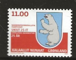 Greenland  2004 25th Anniversary Of Internal Autonomy, Greenland Coat Of Arms, Mi 412 MNH(**) - Nuovi