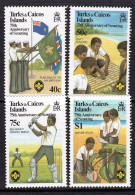 Turks & Caicos Islands 1982 75th Anniversary Of Boy Scout Movement Set LHM (SG 690-693) - Turks And Caicos