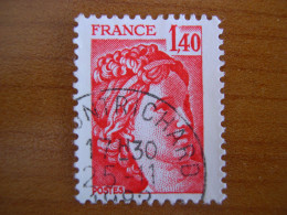 France Obl   Marianne N° 2102 Cachet Rond Noir - 1977-1981 Sabine De Gandon