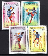 Turks & Caicos Islands 1982 Football World Cup, Spain Set LHM (SG 695-698) - Turks And Caicos